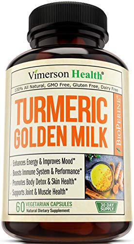 Turmeric Curcumin Golden Milk Powder Supplement. Made with Organic Maca, Cinnamon, Coconut Oil Powder and Bioperine. Anti-Oxidant Properties for Joint Support. Supports Healthy Inflammatory Response.