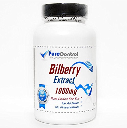 Bilberry Extract 1000mg // 100 Capsules // Pure // by PureControl Supplements