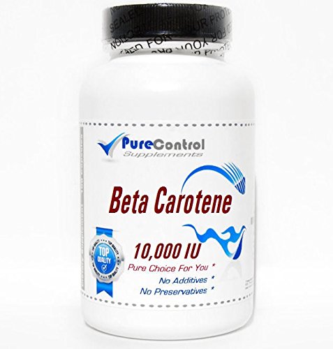 Beta Carotene 10,000 IU // 200 Capsules // Pure // by PureControl Supplements