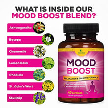 Load image into Gallery viewer, Calm Support Supplement - 1000mg Herbal Formula with 28 Powerful Ingredients Including Ashwagandha, L-Theanine, &amp; GABA - for Natural Calm, Mood Support, Stress Support, &amp; Relaxation - 60 Capsules
