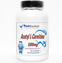 Load image into Gallery viewer, Acetyl L-Carnitine 500mg // 100 Capsules // Pure // by PureControl Supplements
