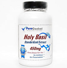 Load image into Gallery viewer, Holy Basil Standardized Extract 450mg // 100 Capsules // Pure // by PureControl Supplements
