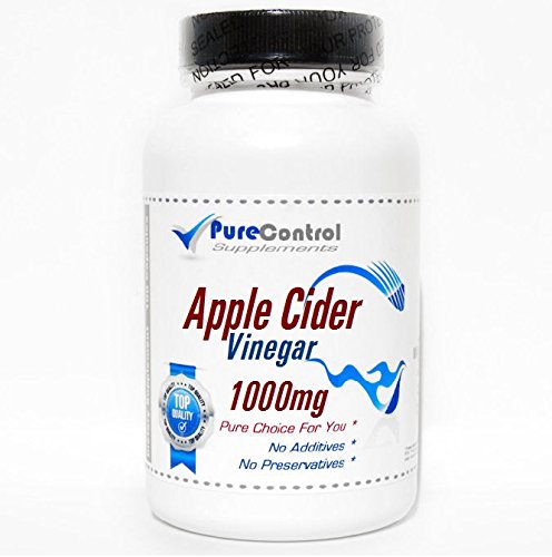 Apple Cider Vinegar 1000mg // 200 Capsules // Pure // by PureControl Supplements