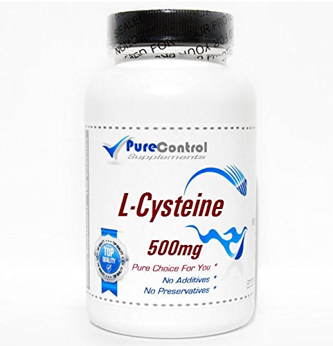 L-Cysteine 500mg // 180 Capsules // Pure // by PureControl Supplements