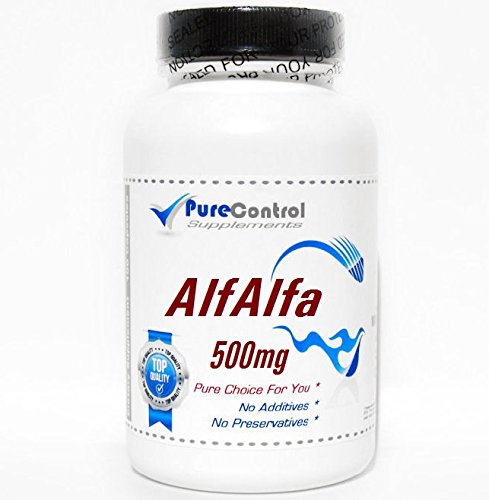 Alfalfa 500mg // 200 Capsules // Pure // by PureControl Supplements