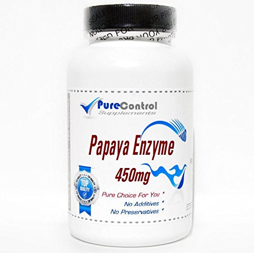 Papaya Enzyme 450mg // 200 Capsules // Pure // by PureControl Supplements