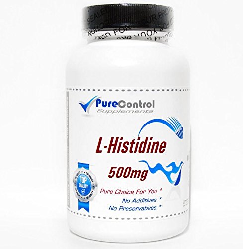 L-Histidine 500mg // 100 Capsules // Pure // by PureControl Supplements