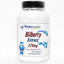Load image into Gallery viewer, Bilberry Extract 375mg // 200 Capsules // Pure // by PureControl Supplements
