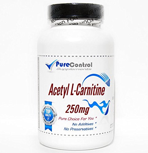Acetyl L-Carnitine 250mg // 200 Capsules // Pure // by PureControl Supplements