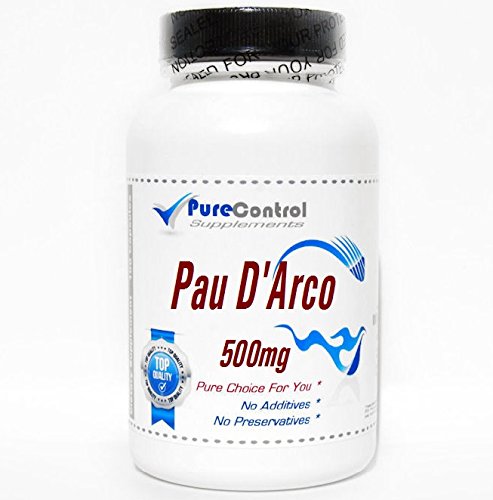 PAU D'Arco 500mg // 200 Capsules // Pure // by PureControl Supplements