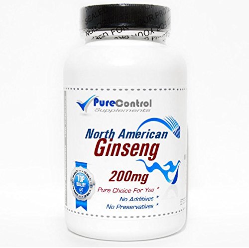 North American Ginseng 200mg // 200 Capsules // Pure // by PureControl Supplements