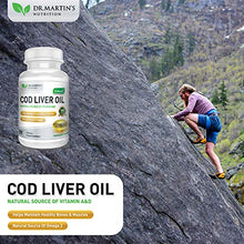 Load image into Gallery viewer, COD Liver Oil | 100 Softgels | Natural Source of Omega 3 Fatty Acids | Triple Strength | Best Immune Health, Healthy Bones &amp; Muscles Dietary Supplement |
