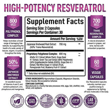 Load image into Gallery viewer, Premium Resveratrol Supplement 1500mg - Max Strength Potent Antioxidant, Trans Resveratrol Capsules for Heart Health, Anti-Aging, Immune Health - with Grape Seed &amp; Green Tea Extract - 30 Days Supply
