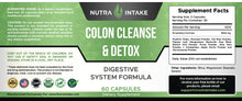 Load image into Gallery viewer, Colon Cleanse &amp; Detox - Digestive System Formula - 60 Capsules
