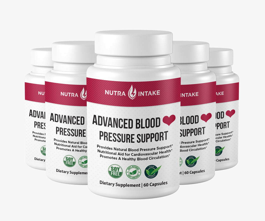 Advanced Blood Pressure Support - Blood Pressure Formula - 60 Capsules (5 Pack)