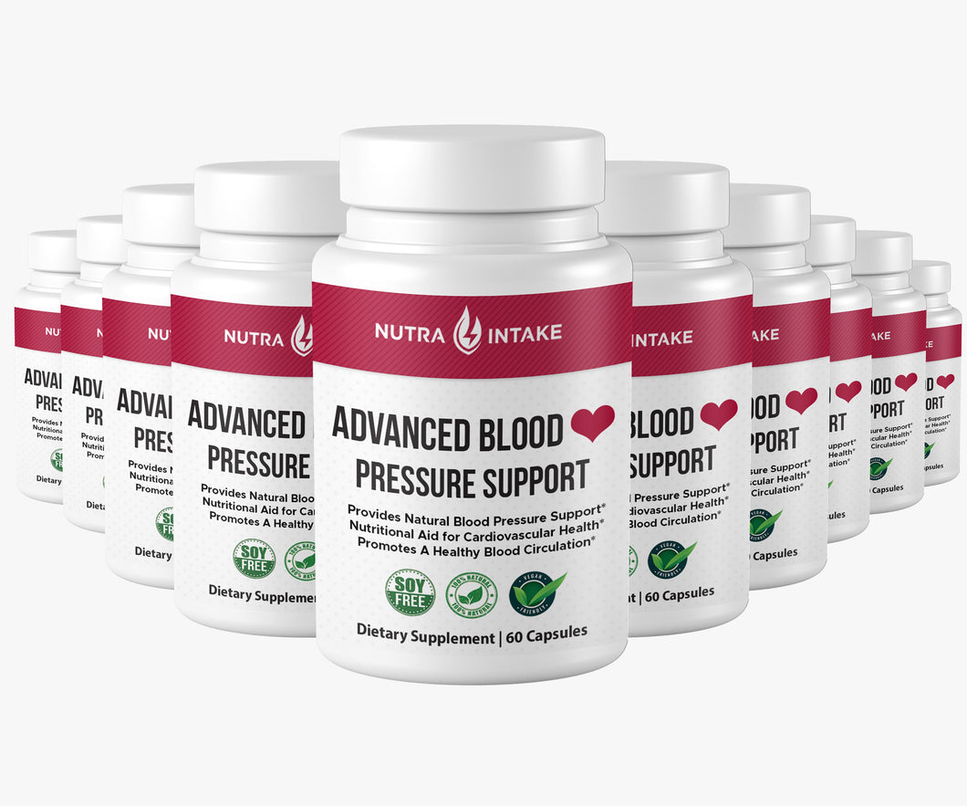 Advanced Blood Pressure Support - Blood Pressure Formula - 60 Capsules (10 Pack)