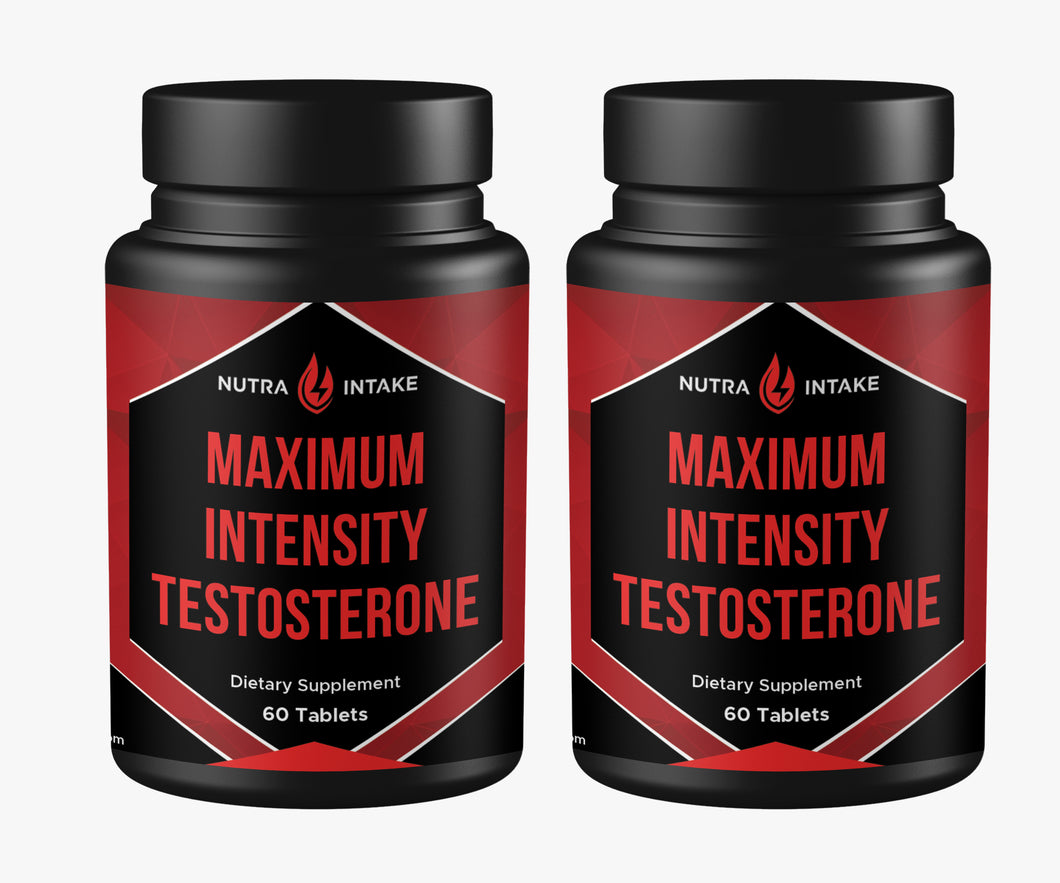 Maximum Intensity Testosterone - Testosterone Support - 60 Tablets (2 Pack)